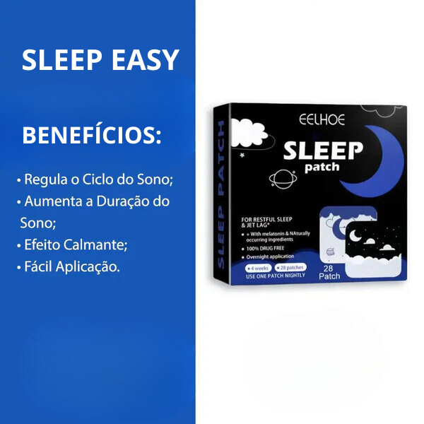 Adesivos auxiliadores do sono SleepEasy