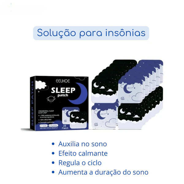 Adesivos auxiliadores do sono SleepEasy