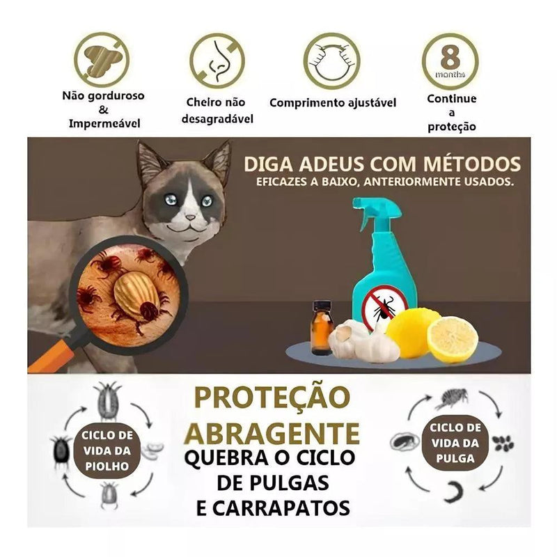 Coleira Zero Pulgas para Pets