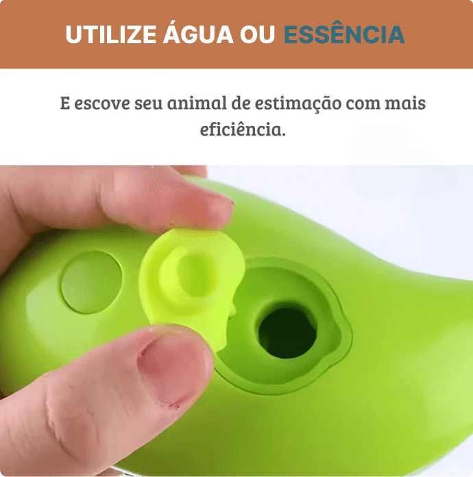 Escova 3 em 1 Para cães e gatos PetCare a vapor